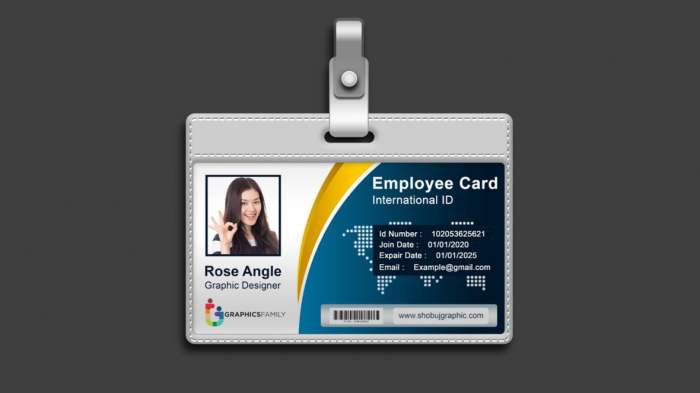 Contoh desain cocard karyawan